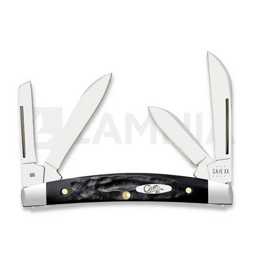 Case Cutlery Black Synthetic Rough Jig Small Congress Pocket knife 18238