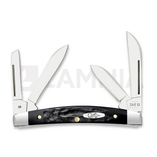 Pocket knife Case Cutlery Black Synthetic Rough Jig Small Congress 18238