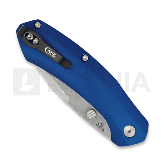 Case Cutlery Blue Anodized Aluminum folding knife 36552