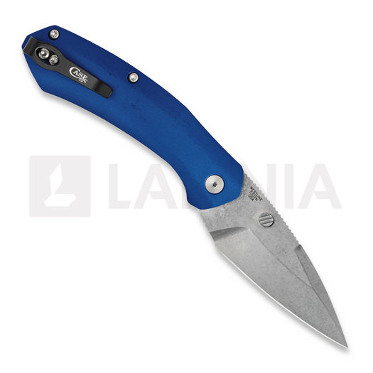 Case Cutlery Blue Anodized Aluminum folding knife 36552