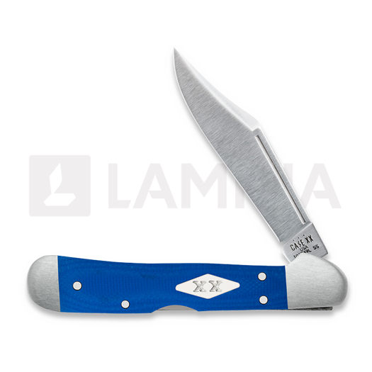 Pocket knife Case Cutlery Blue G-10 Smooth Mini CopperLock 16754