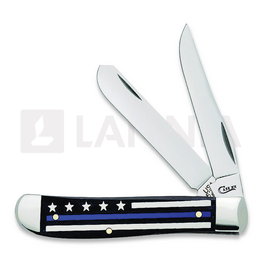 Pocket knife Case Cutlery Blue Line Mini Trapper Bone 06568