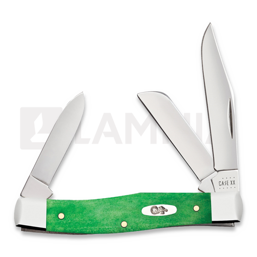 Case Cutlery Brilliant Green Bone Smooth Medium Stockman pocket knife 52821