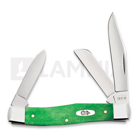 Case Cutlery Brilliant Green Bone Smooth Medium Stockman pocket knife 52821
