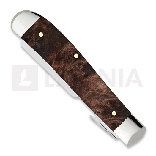 Перочинный нож Case Cutlery Brown Maple Burl Wood Mini Trapper 64062