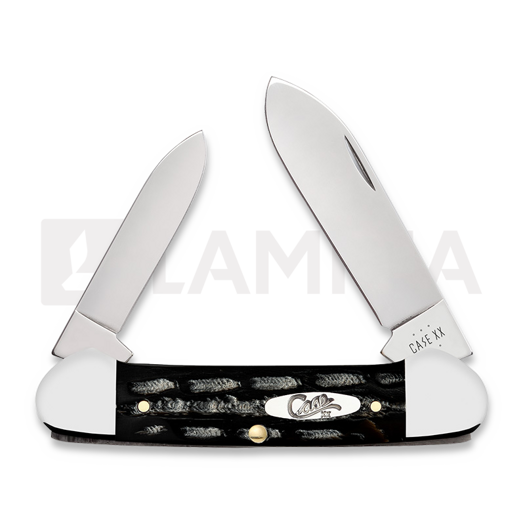 Pocket knife Case Cutlery Buffalo Horn Jig Canoe 65029