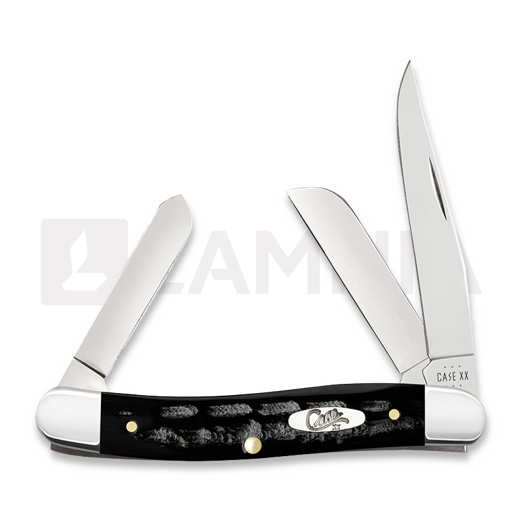 Pocket knife Case Cutlery Buffalo Horn Jig Medium Stockman 65028
