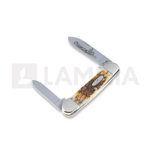 Case Cutlery Canoe Amber Bone pocket knife 00263