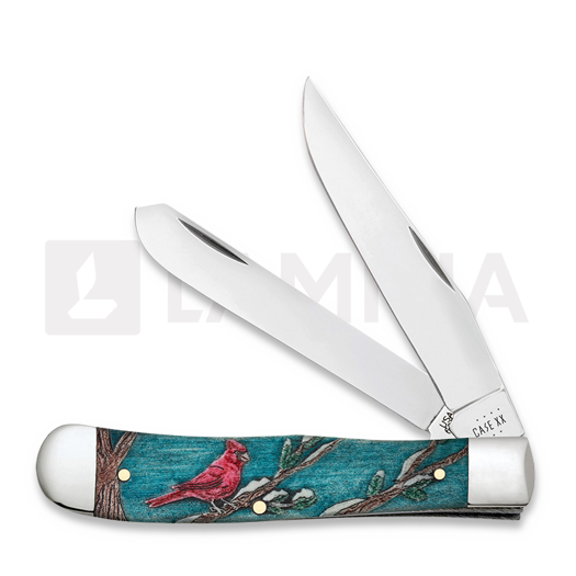 Case Cutlery Cardinal Smooth Natural Bone Color Wash Trapper pocket knife 39159