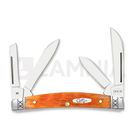 Pocket knife Case Cutlery Cayenne Bone Crandall Jig Small Congress 35808