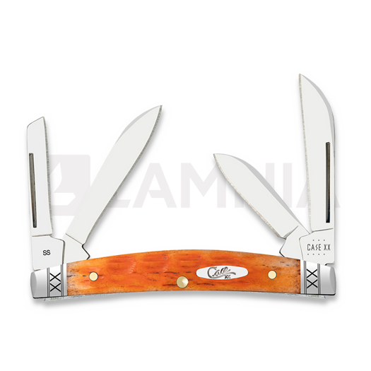 Pocket knife Case Cutlery Cayenne Bone Crandall Jig Small Congress 35808