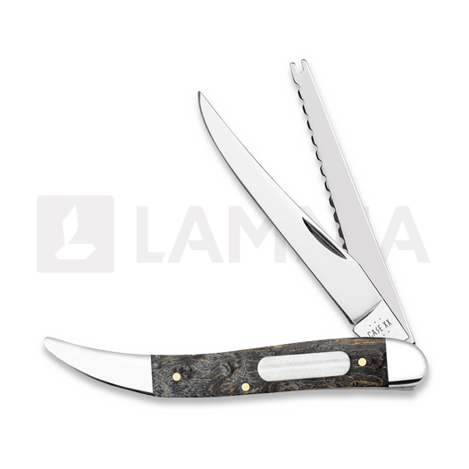 Case Cutlery Gray Birdseye Maple Smooth Fishing Knife linkkuveitsi 11012