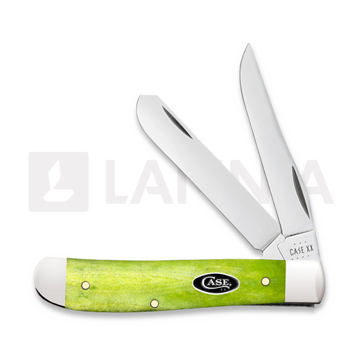 Case Cutlery Green Apple Bone Smooth Mini Trapper pocket knife 53034