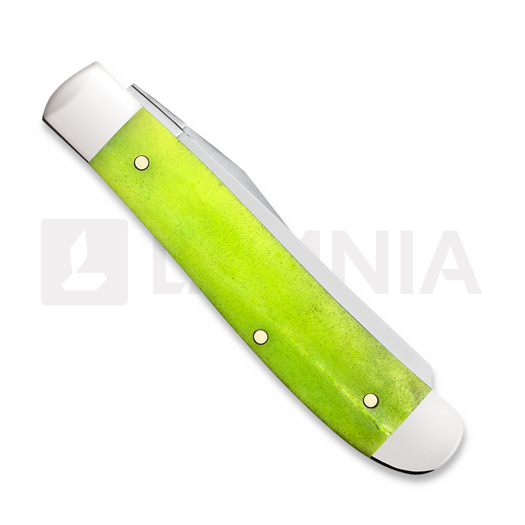 Case Cutlery Green Apple Bone Smooth Mini Trapper pocket knife 53034