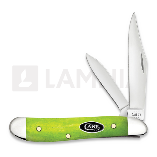 Case Cutlery Green Apple Bone Smooth Peanut pocket knife 53033
