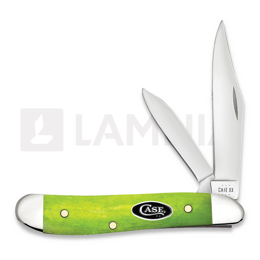 Case Cutlery Green Apple Bone Smooth Peanut Pocket knife 53033