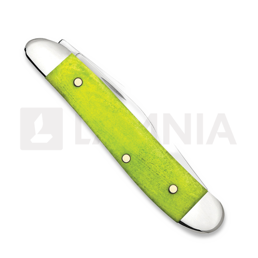 Case Cutlery Green Apple Bone Smooth Peanut pocket knife 53033