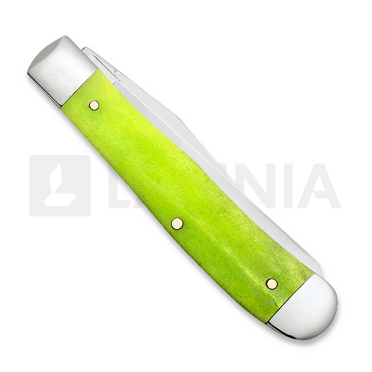 Pocket knife Case Cutlery Green Apple Bone Smooth Trapper 53030