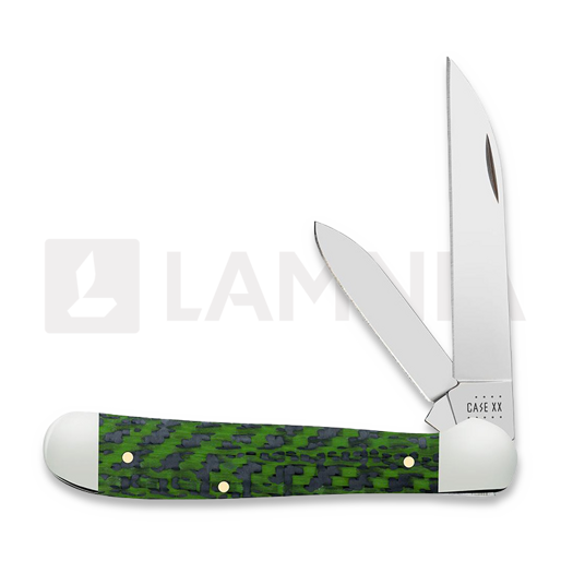 Перочинный нож Case Cutlery Green & Black Carbon Fiber Weave Smooth Copperhead 50713