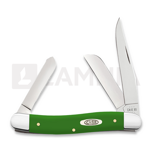 Pocket knife Case Cutlery Green Synthetic Smooth Medium Stockman 53392