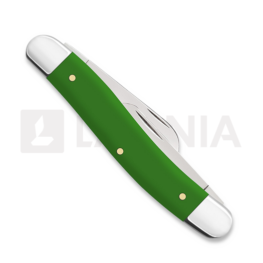 Case Cutlery Green Synthetic Smooth Medium Stockman pocket knife 53392