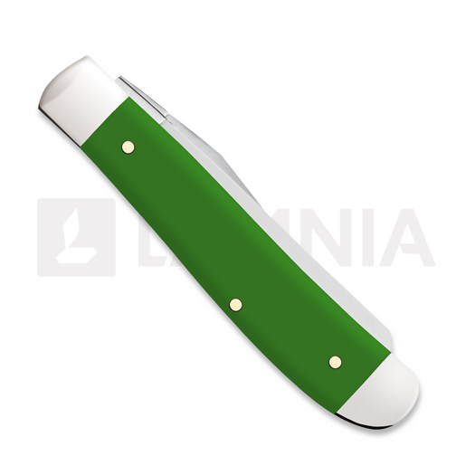 Case Cutlery Green Synthetic Smooth Mini Trapper pocket knife 53391