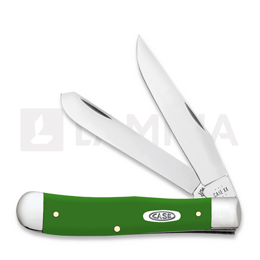 Pocket knife Case Cutlery Green Synthetic Smooth Trapper 53390
