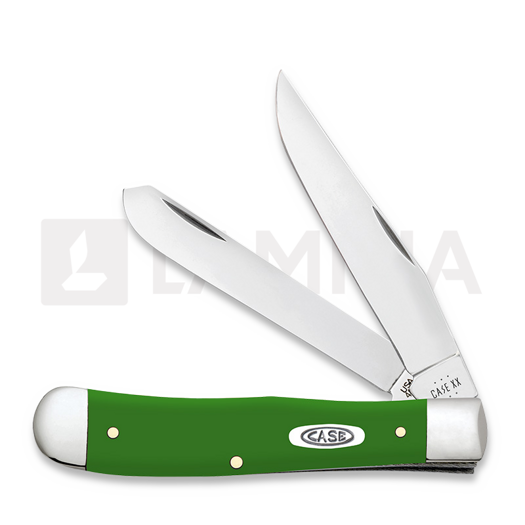Case Cutlery Green Synthetic Smooth Trapper pocket knife 53390