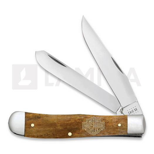Case Cutlery Harley-Davidson Antique Bone Smooth Trapper 접이식 나이프 52226
