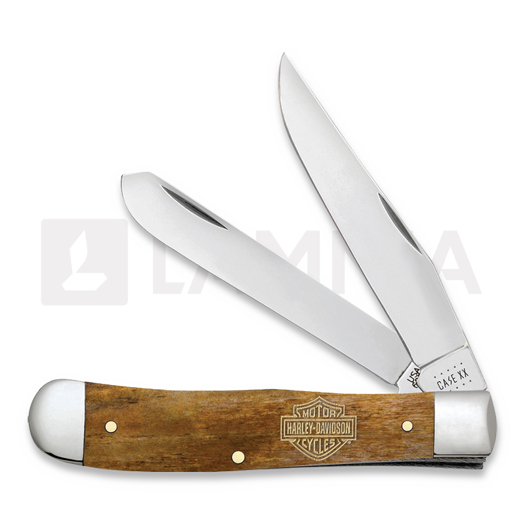 Case Cutlery Harley-Davidson Antique Bone Smooth Trapper fällkniv 52226