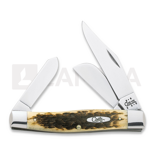 Pocket knife Case Cutlery Jumbo Stockman Amber Bone 00204