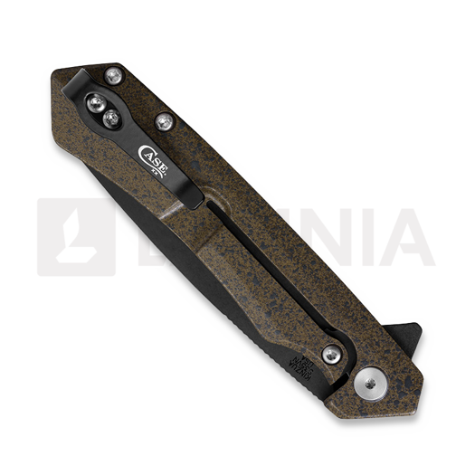 Case Cutlery Kinzua Dark Brown Speckle Cerakote Aluminum sulankstomas peilis 64634