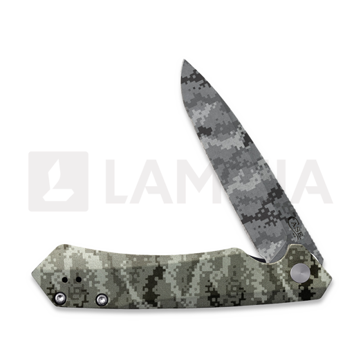 Case Cutlery Kinzua OD Green Digital Camo Anodized Aluminum 접이식 나이프 64635