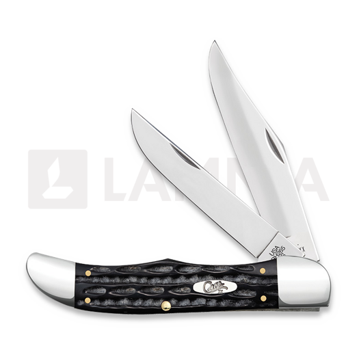 Case Cutlery Large Folding Hunter, Buffalo Horn Jig 65030