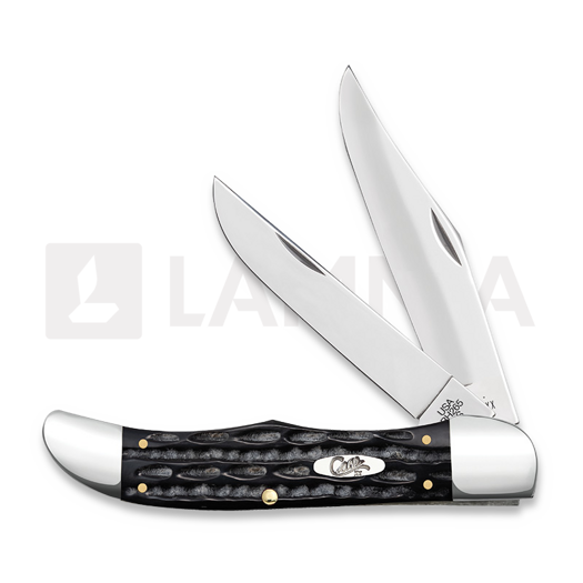Case Cutlery Large Folding Hunter, Buffalo Horn Jig 65030
