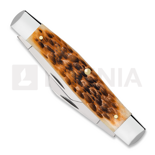 Case Cutlery Large Stockman, Amber Bone Peach Seed Jig 10724