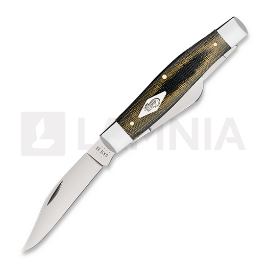 Case Cutlery Large Stockman, Black/Green/Natural Canvas Micarta Smooth 23476