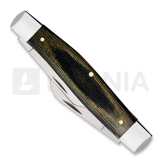 Case Cutlery Large Stockman, Black/Green/Natural Canvas Micarta Smooth 23476