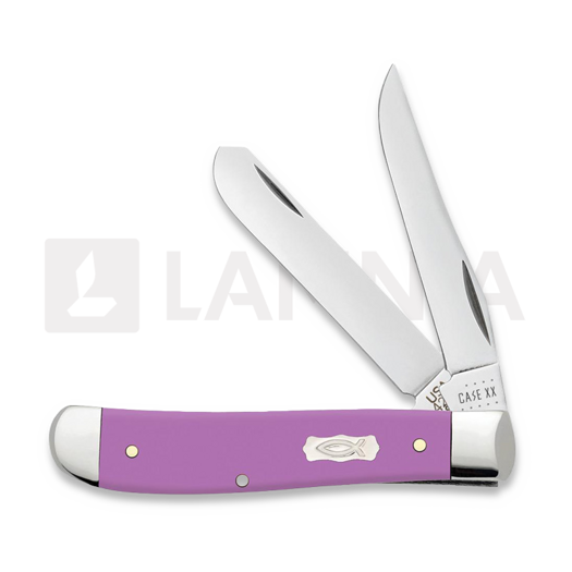 Case Cutlery Lilac Synthetic Smooth Mini Trapper pocket knife 39163
