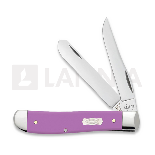 Case Cutlery Lilac Synthetic Smooth Mini Trapper pocket knife 39163