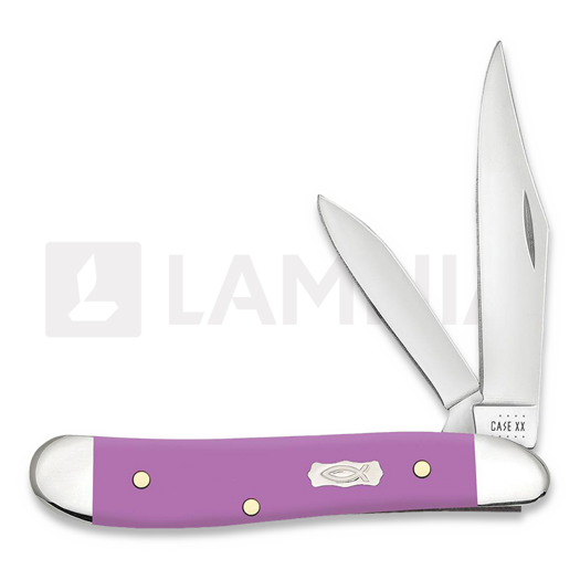 Pocket knife Case Cutlery Lilac Synthetic Smooth Peanut 39166