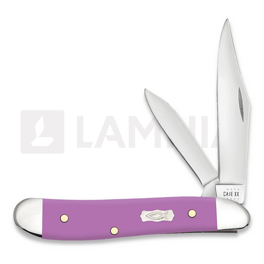 Pocket knife Case Cutlery Lilac Synthetic Smooth Peanut 39166