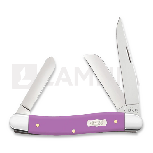 Case Cutlery Lilac Synthetic Smooth Stockman pocket knife 39162