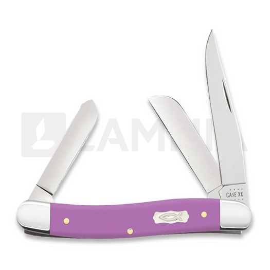 Case Cutlery Lilac Synthetic Smooth Stockman pocket knife 39162