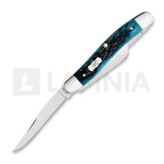 Pocket knife Case Cutlery Mediterranean Blue Bone Peach Seed Jig Medium 51851