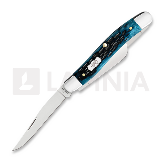 Case Cutlery Mediterranean Blue Bone Peach Seed Jig Medium Pocket knife 51851