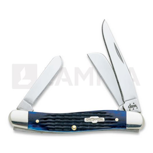 Pocket knife Case Cutlery Medium Stockman Blue Bone 02801