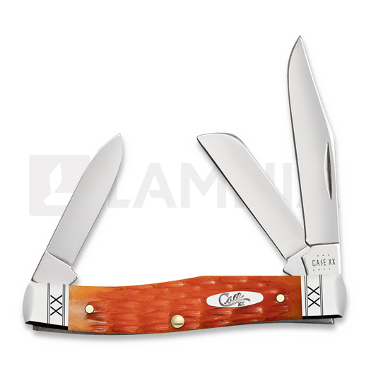 Case Cutlery Medium Stockman, Cayenne Bone Crandall Jig 35819