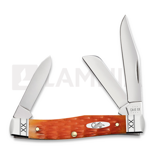 Case Cutlery Medium Stockman, Cayenne Bone Crandall Jig 35819