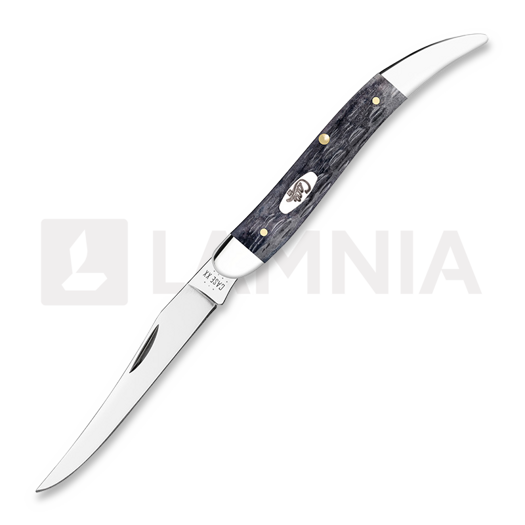 Case Cutlery Medium Texas Toothpick, Pocket Worn Gray Bone Crandall Jig 58421